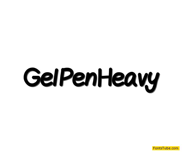 GelPen Font Family