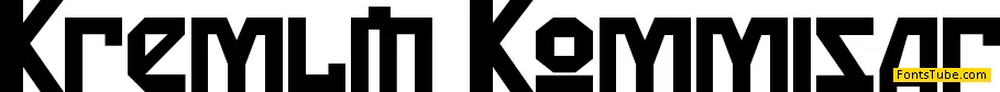 Kremlin Kommisar Font
