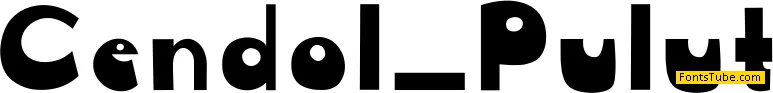 Cendol Pulut Font