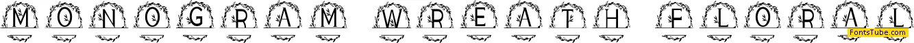 Monogram Wreath Floral