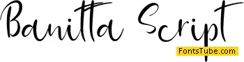 banitta Script Font