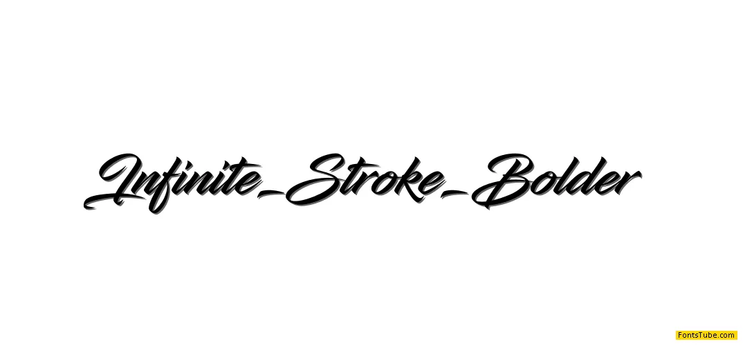Infinite Stroke Font Family