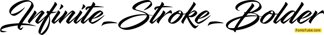 Infinite Stroke Font Family