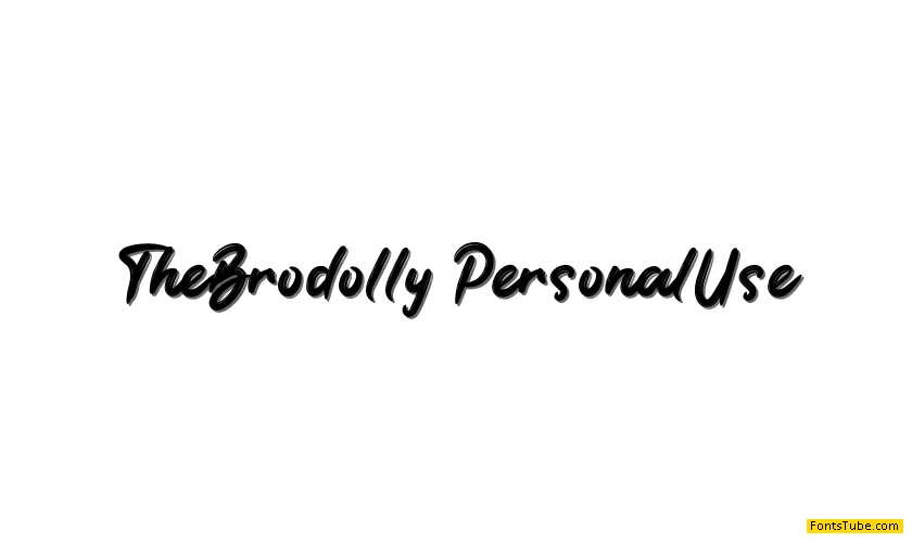 The Brodolly Font