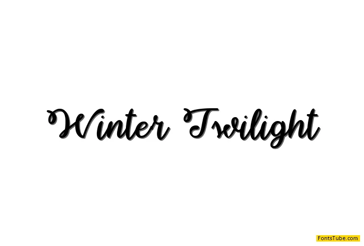 Winter Twilight Font