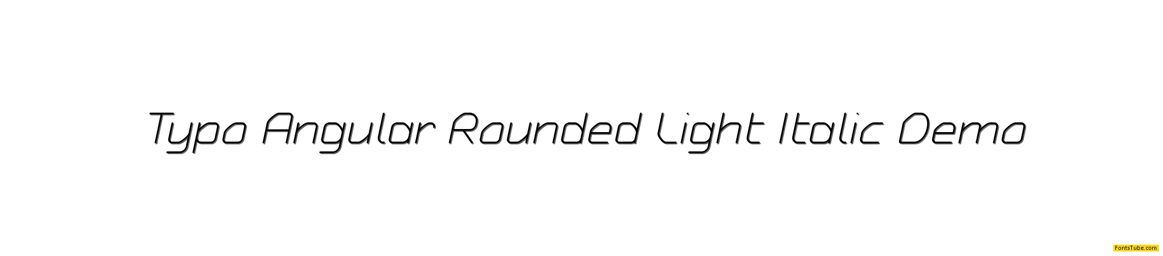 Typo Angular Rounded Font Family