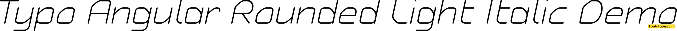 Typo Angular Rounded Font Family
