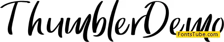 Thumbler Demo Font
