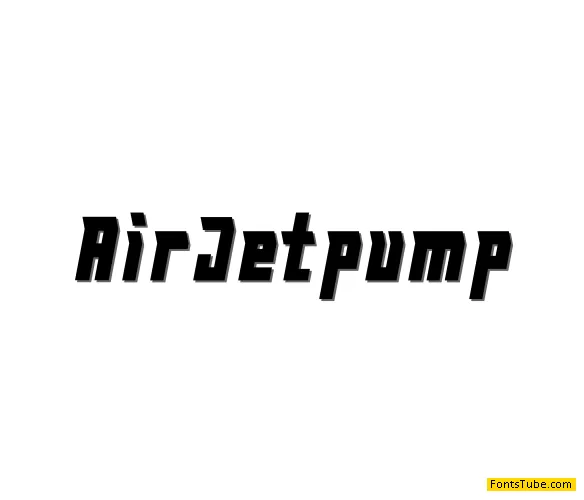 Air Jetpump Font