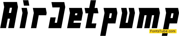 Air Jetpump Font
