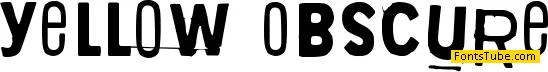 Yellow Obscure Font