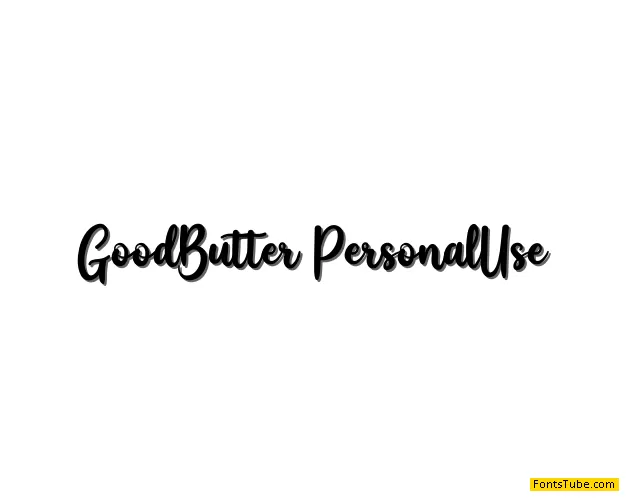 Good Butter Font