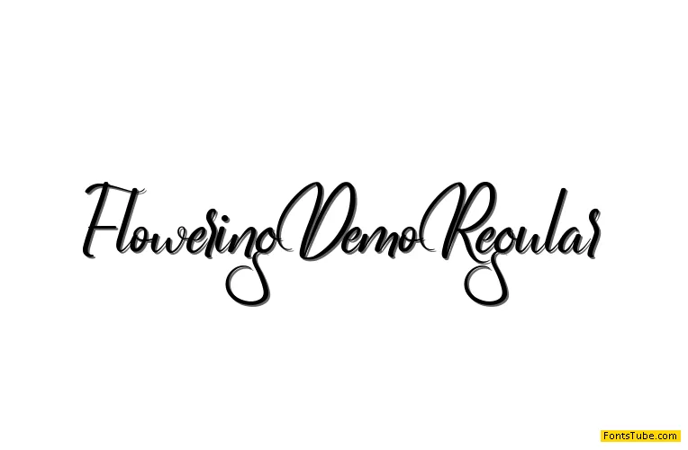 Flowering Demo Font