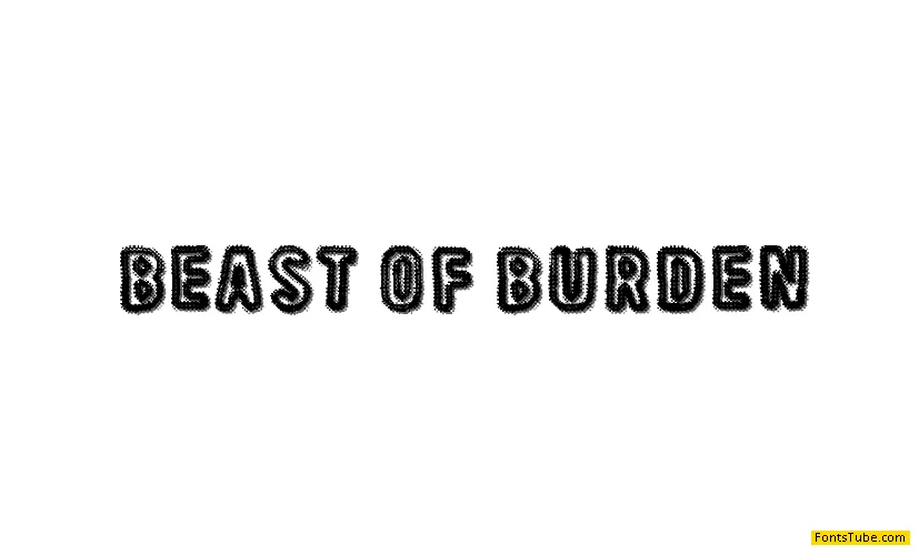 Beast Of Burden Font
