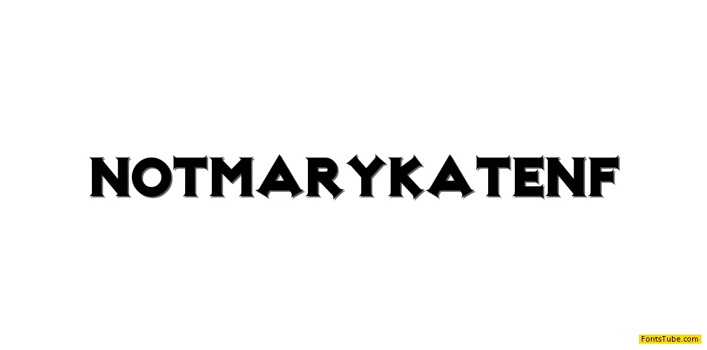 Not Mary Kate NF Font