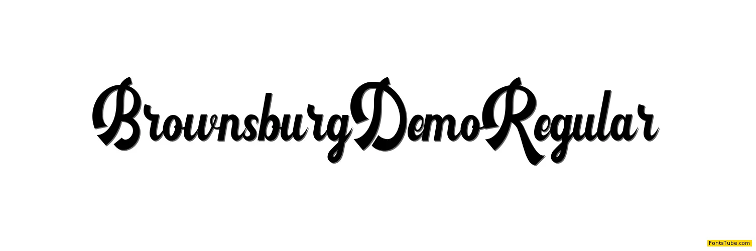 Brownsburg Demo Font