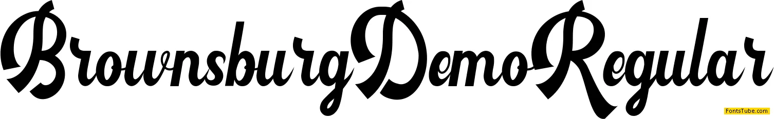 Brownsburg Demo Font