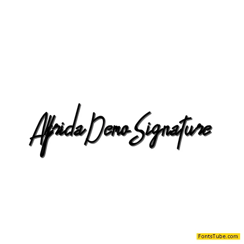 Alfrida Demo Font