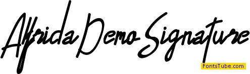 Alfrida Demo Font