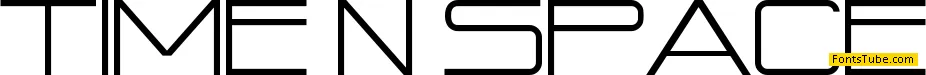 Time N Space Font