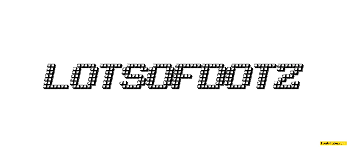 LotsOfDotz Font