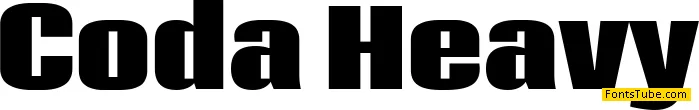 Coda Font Family