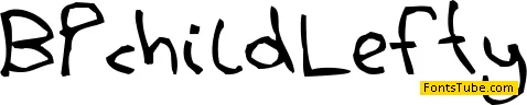 BPchildLefty Font