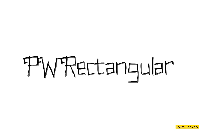 PWRectangular Font