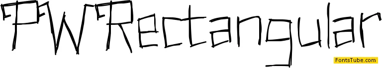 PWRectangular Font