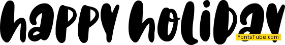 Happy Holiday Font