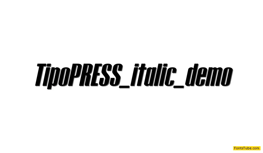 Tipo PRESS Font Family
