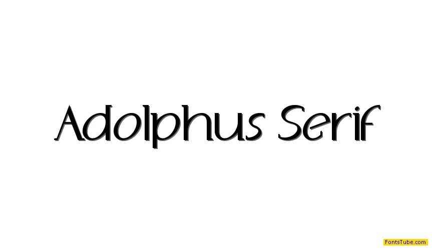 Adolphus Serif Font