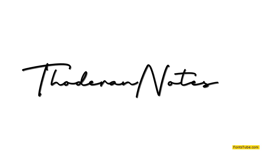 Thoderan Notes