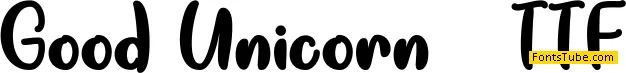 Good Unicorn Font