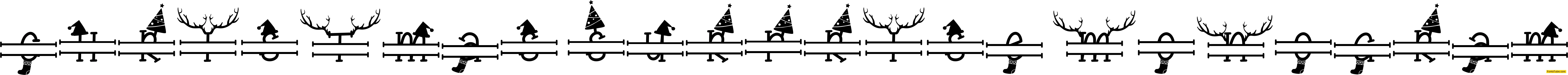 Christmas Surprise Monogram Font