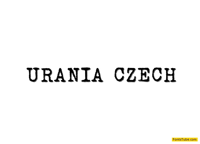 Urania Czech Font