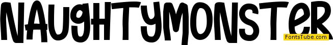 Naughty Monster Font