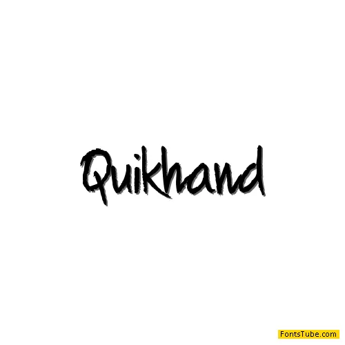 Quikhand Font