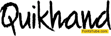 Quikhand Font