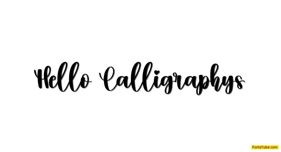 Hello Calligraphys Font