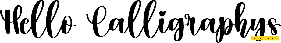 Hello Calligraphys Font