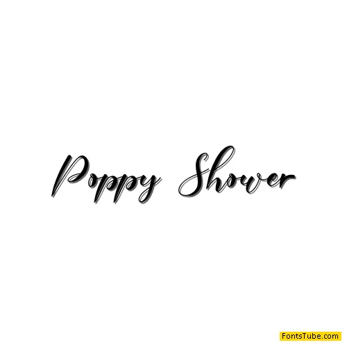 Poppy Shower Font