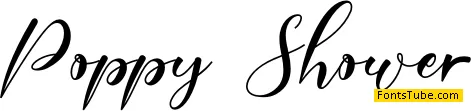 Poppy Shower Font