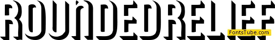Rounded Relief Font