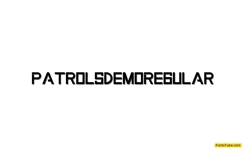 Patrols Demo Font