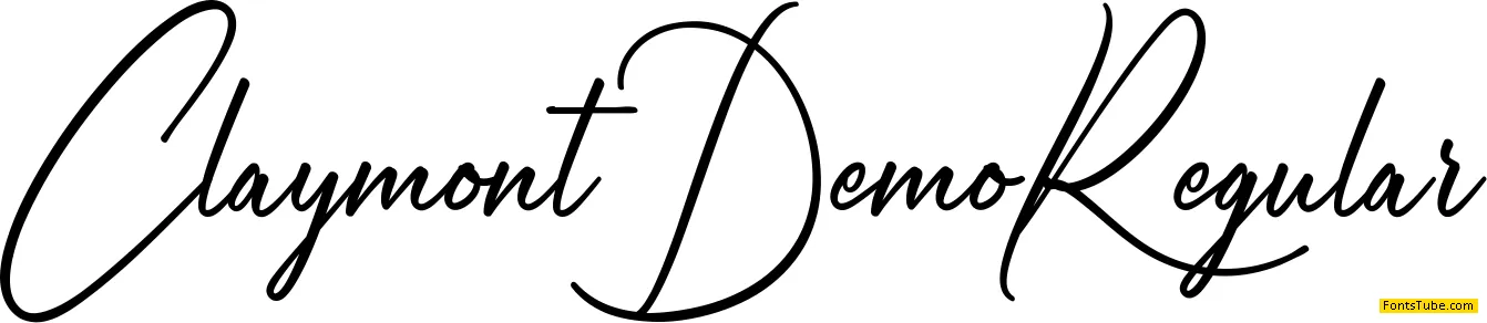 Claymont Demo Font