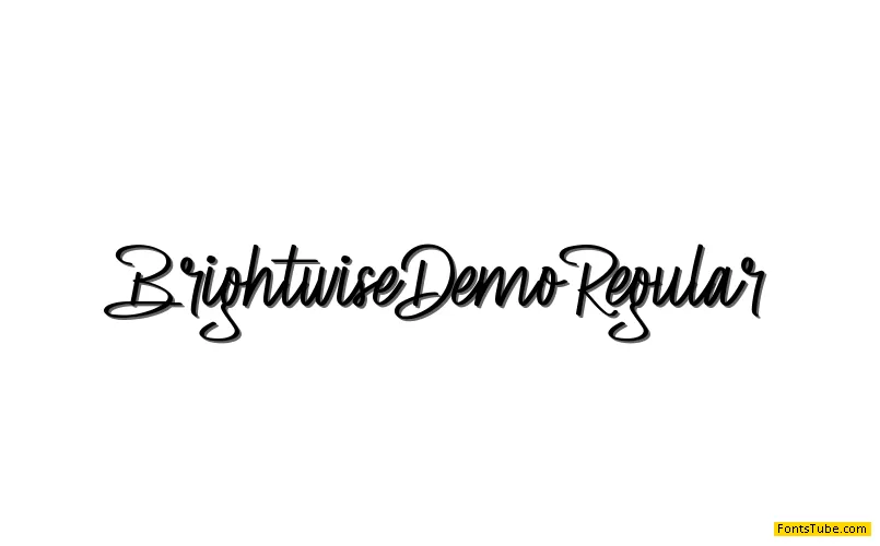 Brightwise Demo Font