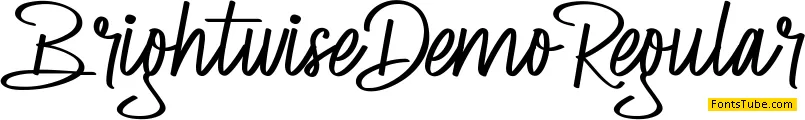 Brightwise Demo Font