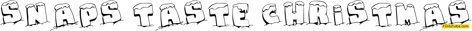 Snaps Taste Christmas Font