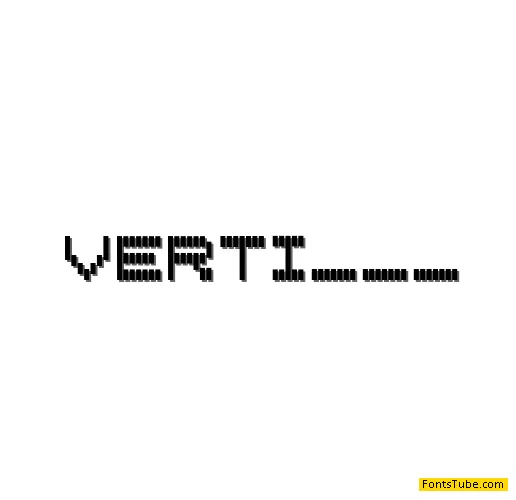 Vertical Tuning Font